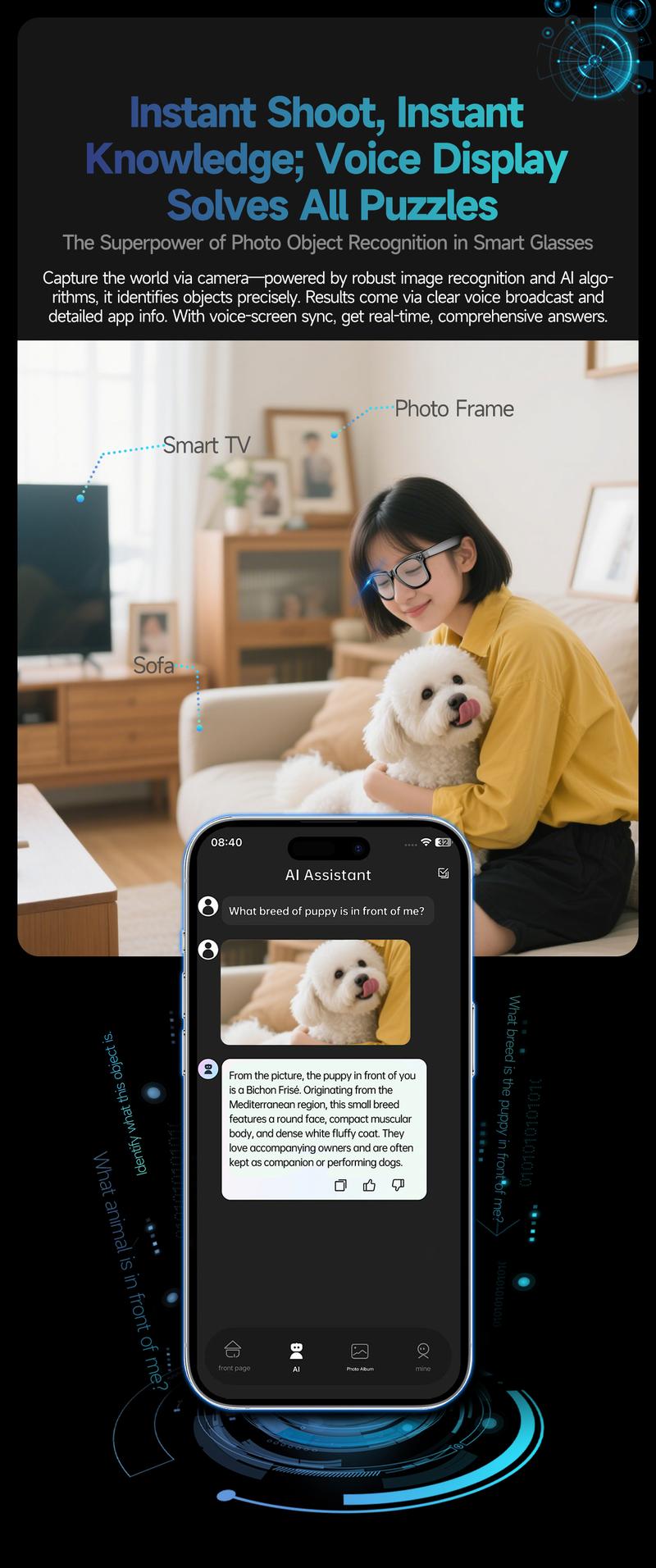 Smart AI Camera Glasses with 8MP Photochromic Lenses ,Button Touch Adjustment for Travel Outdoor Adventures Hands-Free Photography 160+Languages Real-Time Translation Bluetooth Wireless Wearable Video Recording UV Protection ,Black Friday & Cyber Monday Smart AI Camera Glasses with 8MP Photochromic Lenses ,Button Touch Adjustment for Travel Outdoor Adventures Hands-Free Photography 160+Languages Real-Time Translation Bluetooth Wireless Wearable Video Recording UV Protection ,Black Friday & Cyber Monday