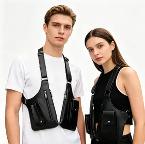 Premium Leather Adjustable Underarm Bag, Anti-theft Hidden Pouch, Durable Portable Storage Bag for Phone and Outdoor Supplies, Multifunctional Wear-resistant Carry Pouch for Cycling, Hiking, Travel and Daily Outdoor Use