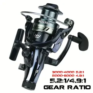 [W] This Is a Fishing Reel Specifically Made for Carp Fishing, Capable of Handling a Maximum Weight of 20 Kilograms Or 44.09 Pounds. It Is Built with Metal And Is Available in Sizes Ranging from 3000 to 6000, Equipped with a Dual Drag System And Gear Ra