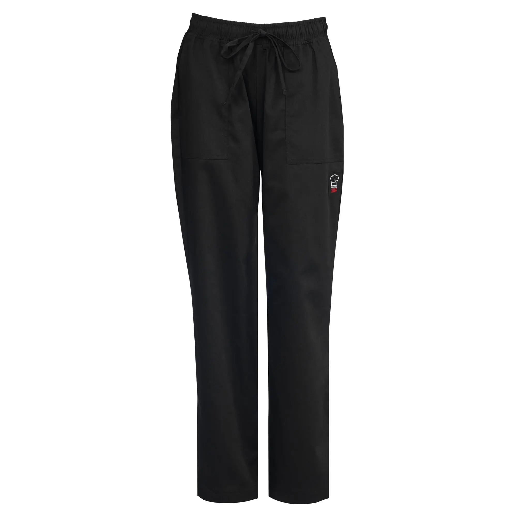 Women's Chef Pants, Black - Small