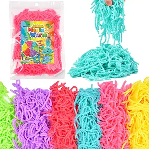 1 Pack About 100g Tpr Caterpillar Stress Relief Toy, Holiday Indoor Decoration, Prank Prop, Office Hand Pull Rope, Desk Fidget, Perfect Gift