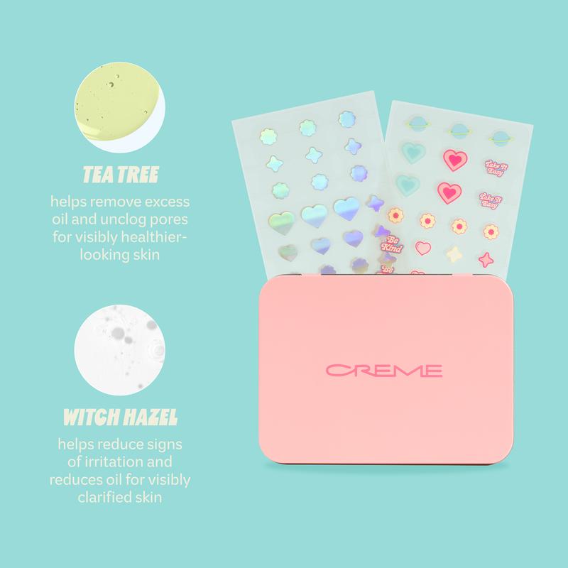 The Creme Shop Totally Clear Blemish Patches with Tin Case