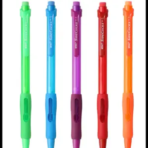 SideClicks 5 Mechanical Pencils 0.7mm Lead Comfort Grip High Quality Durable Eraser in Assorted Colors