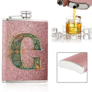 8oz Stainless Steel Hip Flask, 1 Count Leakproof Flask, Wine Bottle, Drinkware Accessories for Purse Pocket, Gift for Friend