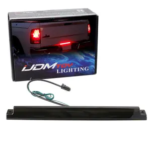 iJDMTOY Smoked Lens 54-SMD Full LED Tailgate ID Lightbar w/ F1 Strobe Flash Feature For 2006-up Dodge RAM 1500 2500 3500 Heavy Duty