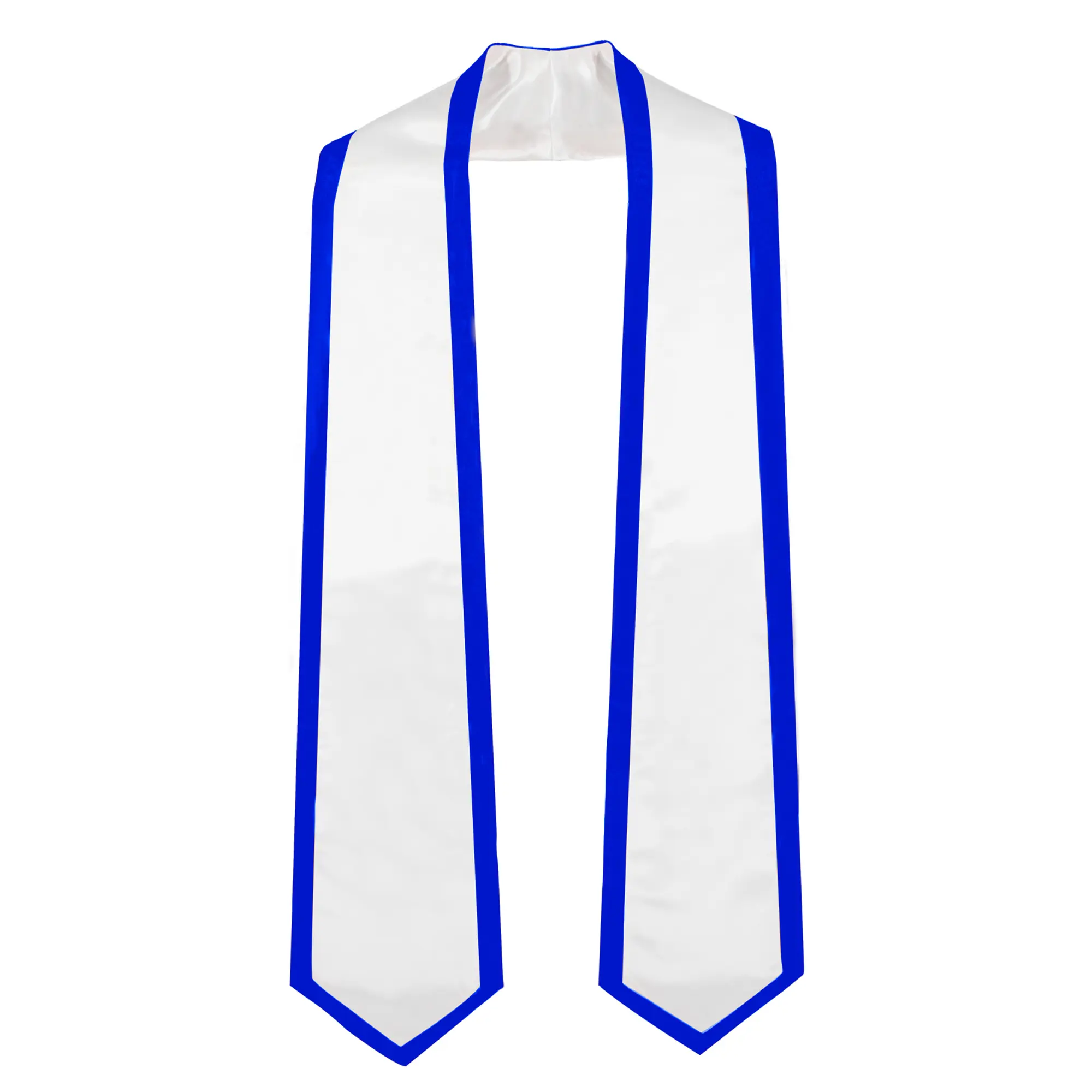 GraduationMall Plain Graduation Honor Stole Classic End With Trim Unisex Adult 72" Long Class of 2025