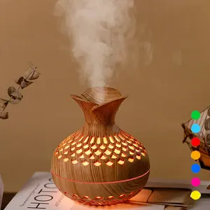 Colorful Cool Mini Humidifier, Flower Shape Humidifier,USB Personal Desktop Humidifier for Car, Office Room, Bedroom,etc. 2 Mist Modes, 7 colors,Super Quiet desktop air