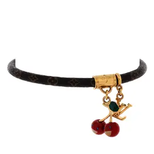 Pre-owned Louis Vuitton x Takashi Murakami Cerise Bracelet Monogram Canvas with Metal by Rebag