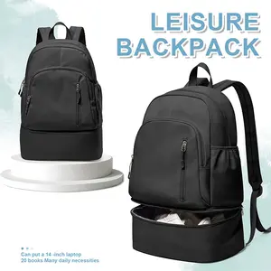 Unisex Sports Backpack with Shoe Compartment & Wet Pocket: Lightweight Bag for Travel, Hiking, Gym & School