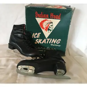 Vintage Indian Head Ice Skates