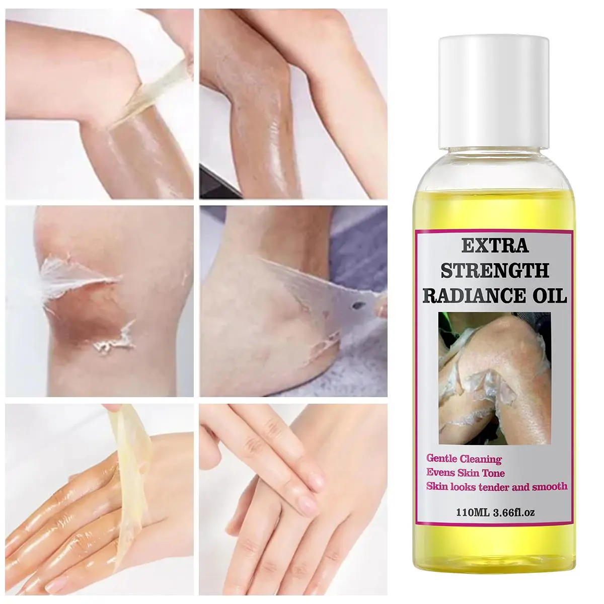 Peel-off body mask - Body care - Clear liquid natural air-dried gel that gently removes dead skin cells from face and body, repairs the skin barrier, cleanses and exfoliates, and provides long-lasting hydration.