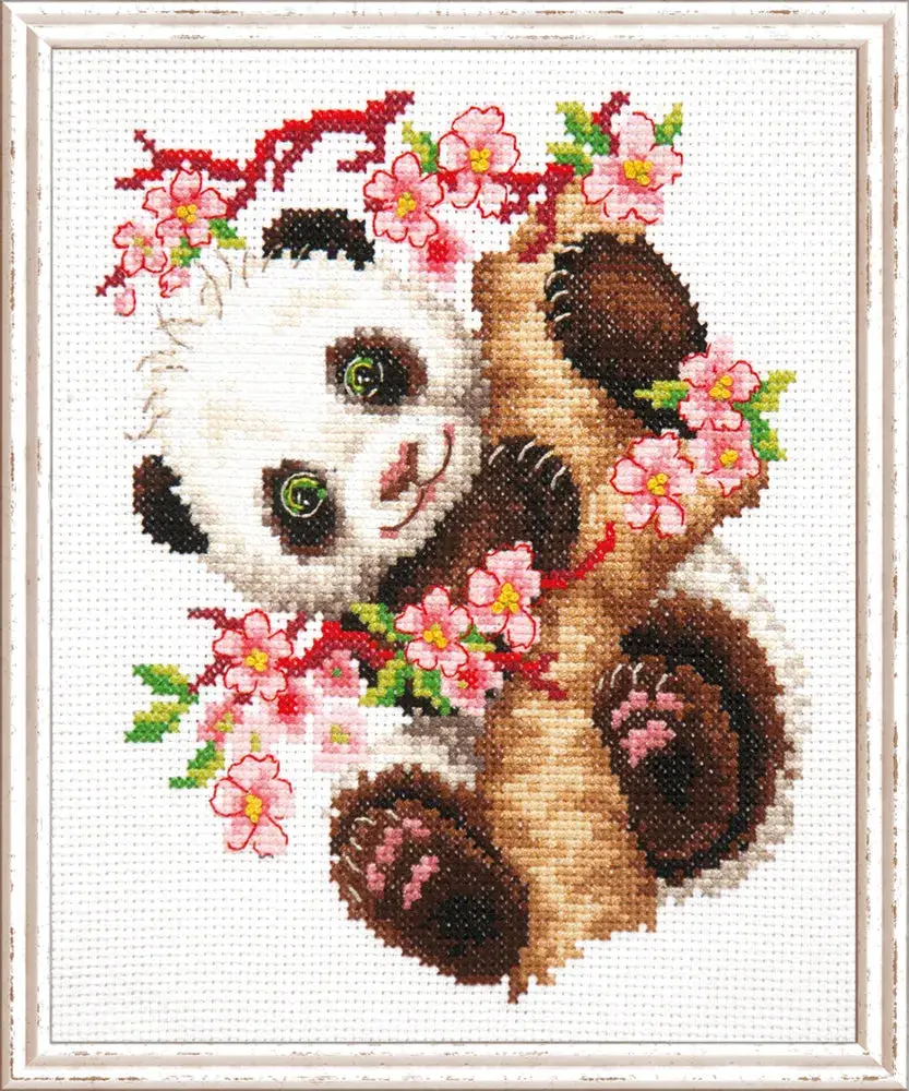 Panda Counted Cross Stitch Kit by Magic Needle 19-26