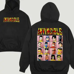 Invincible Hoodie, SS3 Invincible Hoodie, Dark Invincible Hoodie, Streetwear, Graphic Hoodie for Fans, Invincible Series Apparel, Men Gift and Women Gift