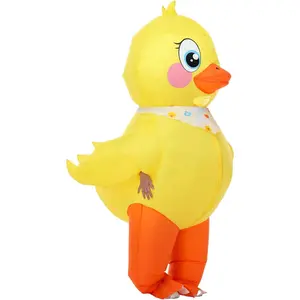 X-CPA12   Inflatable Duck Costume Kids,Halloween Blow up Costumes Funny Animal Costumes for Boys Girls Cosplay Party