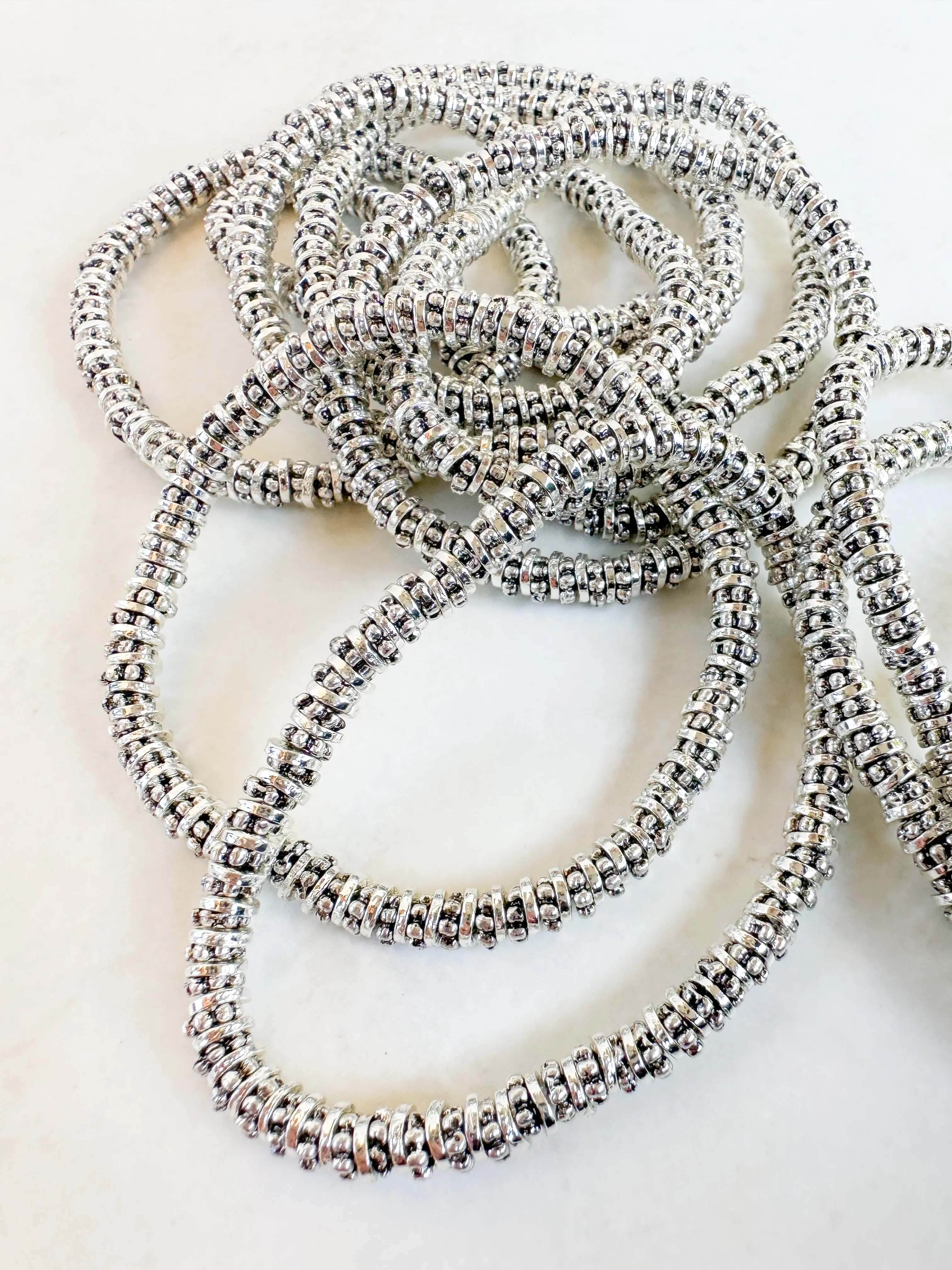 Caviar Silver Bracelet