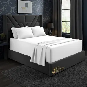Extra Deep Pocket Bed Sheet Set 18–24 Inch | Ultra Soft Microfiber Sheets with Secure Elastic Fit | Wrinkle-Free Cooling Bedding Set Queen King