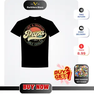 Retro Cool Papa Shirt, Father's Day T-shirt, Papa Like A Grandpa Only Cooler Sweatshirt, Funny Father's Day Gift, New Grandpa Tee