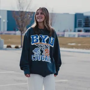 Retro Hoop Graphic Crew | BYU Basketball Crewneck