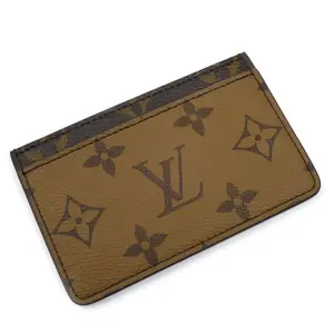 Pre-owned Louis Vuitton Canvas Small Leather Goods Monogram Reverse Card Case