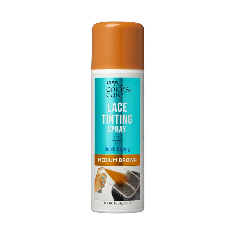 Kiss Colors & Care Lace Tinting Spray – Medium Brown