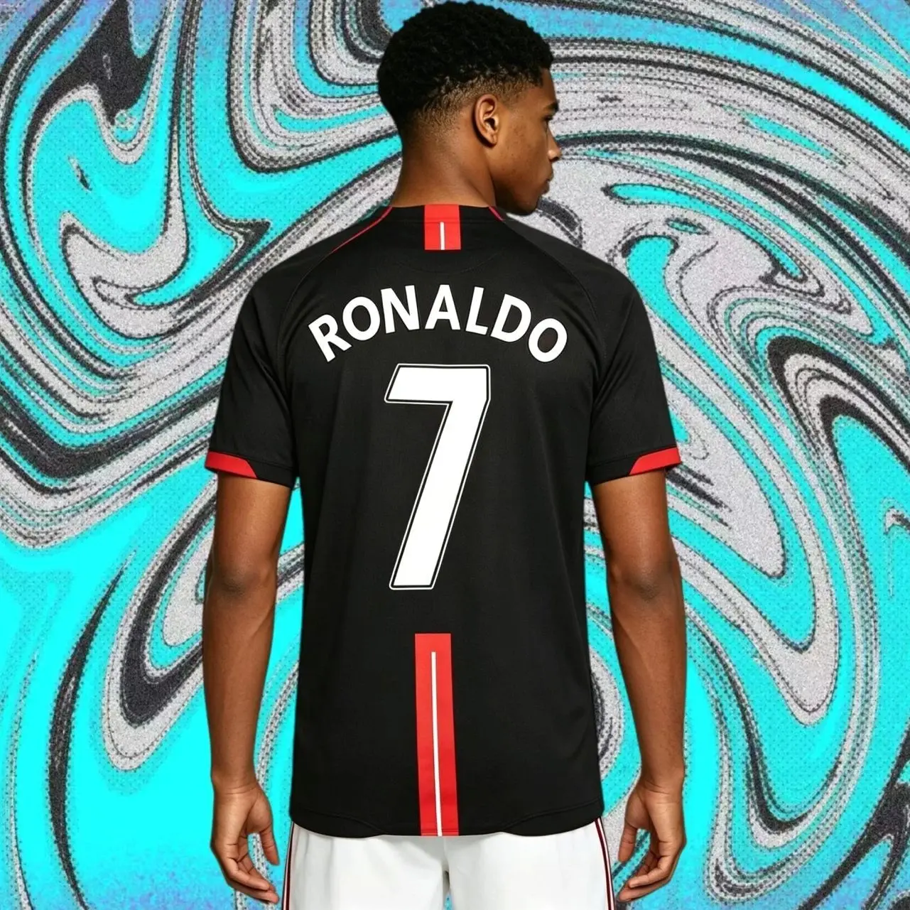 2526 Home-Away Black Short Long Sleeve Soccer Jersey
