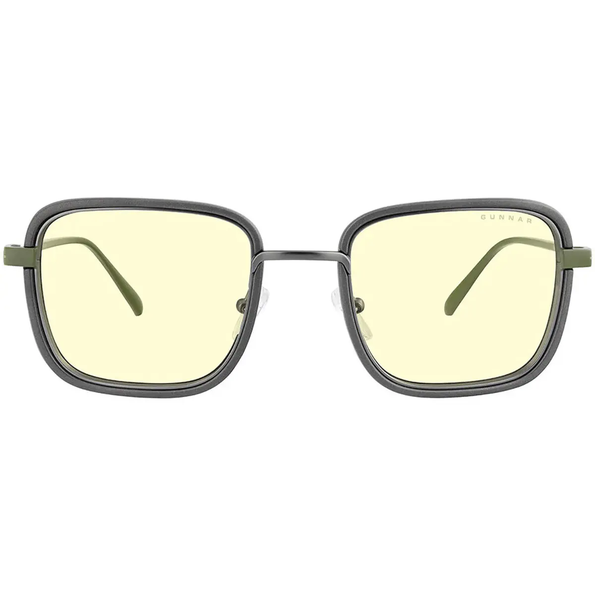 Gunnar Optiks Fallout Vault 33 Gunmetal & Olive Frame Amber Tint Glasses