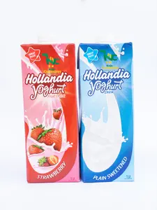 Hollandia Yogurt PlainSweetened and Strawberry Flavor 1 Liter