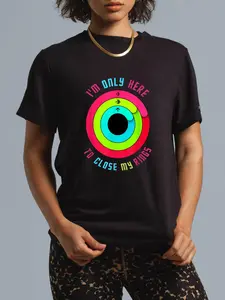 100% Cotton 100% cotton I'm only here to close my rings T-Shirt casual Fashion graphic tees for women