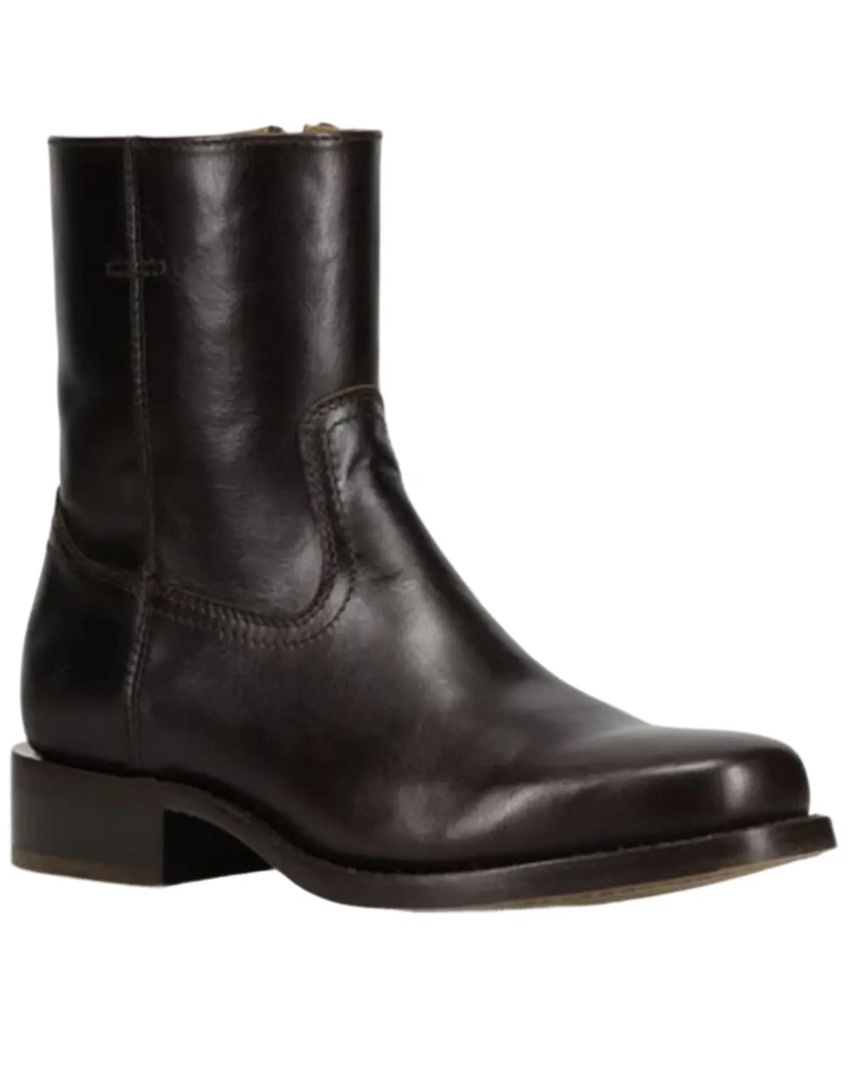 Frye Men's Men'S Campus Inside Zip Ankle Boot Round Toe - Fr41886-Bour