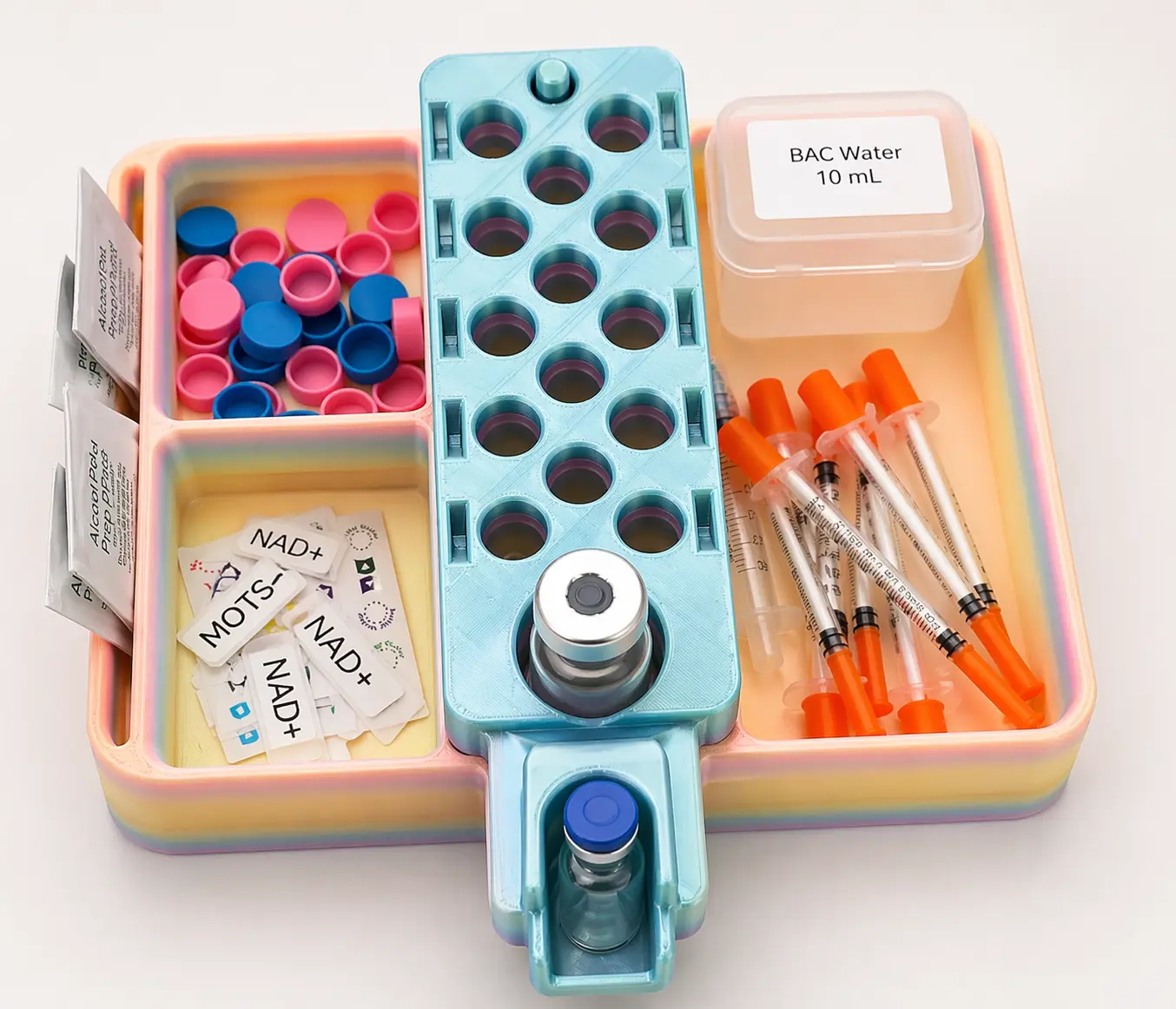 The Mad Scientist Desk Organiser, Multi-Compartment Storage Boxes for Office Stationery (Read Description)