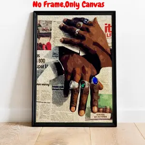 African Themed Wall Art, Modern Canvas Wall Art, Wall Decor for Home Living Room Bedroom Office, Home Decor, Poster, Art Wall Decoration