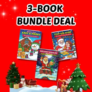 Christmas Coloring Book Mega Bundle | 3 Books for Relaxation, Creativity & Holiday Gift