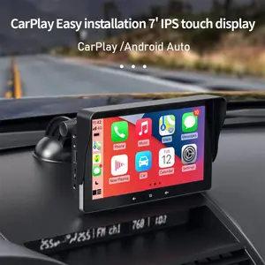 7inch Car Radio Multimedia Player, Wireless Carplay & Android Auto, Portable Touchscreen, Bluetooth-compatible Fm Aux, Easy Installation
