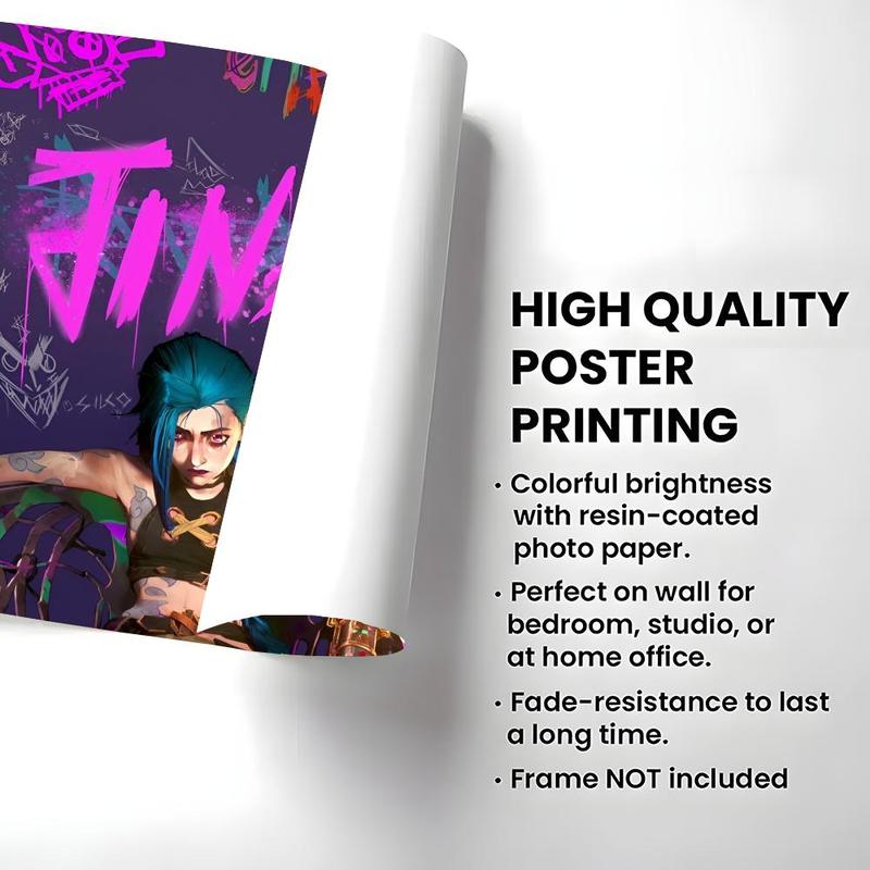 Game A-A-Arcane Main Art Movie Poster HD Waterproof Self-Adhesive Art Vibrant Wall Print for Living Room Bedroom Bar Parlor Home Decor Gift Fade-Resistant Easy-Apply Durable Dly Artwork