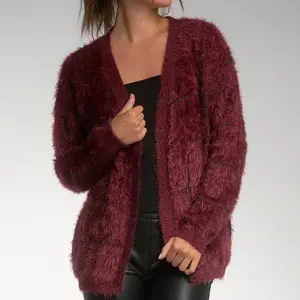 Burgundy Cardigan