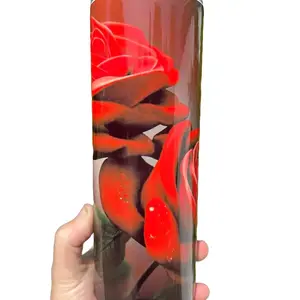 Red Roses Tumbler Water Bottles Drinkware