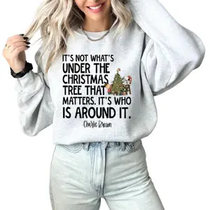 Shop The Coziest Christmas Sweatshirts Charlie Brown & . Perfect Gifts For The Holidays! Sweater Cotton Fit