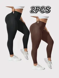 2Pcs High-Stretch Knit | Lift & Shape Design | Ultra-Soft & Comfy | All comfort sweatpants Season Wear For Home, Casual, Yoga & Running Balck Brown Color Womenswear Bottom sweatpantsmen track pants aelfric eden sweatpants