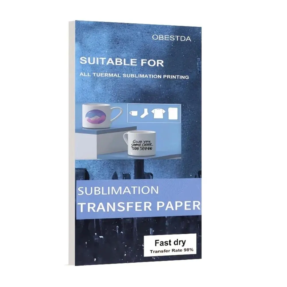 50 Sheets Sublimation Heat Transfer Paper for Inkjet Printer DIY Clothes Bag Mug Cup Ceramics Thermal Transfer Paper