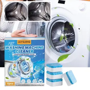 Washing Machine Cleaning Tablets, 12 Count Deep Cleaning for Top Load and Front Load Washers, Effective Home Maintenance Solution
