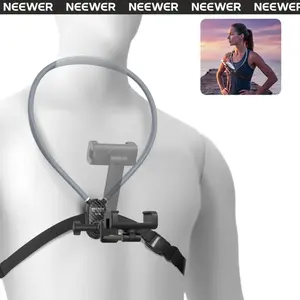 NEEWER Neck Phone Holder, Quick Release Adjustable Bed Cell Phone Action Camera Chest Mount Accessories Kit Compatible with iPhone DJI Insta 360 Samsung for POV Vlogging Video Recording, GP48