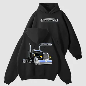 Freightliner Cargo King Cotton T-Shirt, Unisex Casual Classic Prints, Comfort Top, Sturdy Truck Logo, Relaxed Fit for Long Hauls, Awesome Gift for Trucking Fans