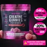 Bold Buns Creatine Monohydrate Gummies for Women – 5g Creatine Per Serving – Sugar Free, Vegan, Non-GMO, Gluten Free – Muscle Support, Workout Recovery & Energy Support – 60 Gummies