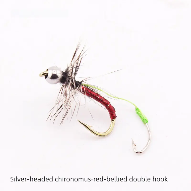 Silver headed Chironomid Red bellied [Double Hook