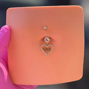 “LOVE” belly ring