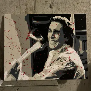 Psycho acrylic painting
