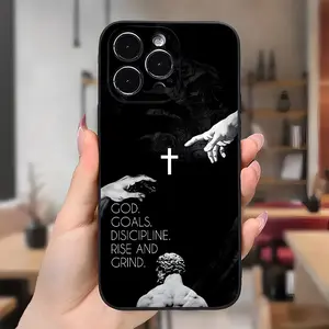 Case for iPhone 16 Pro Max 15 Plus 14 13 12 11 XS XR Bible Verses Proverbs 12:1 Christian Pattern Anti-Scratch Shockproof Soft Silicone Protective Cover