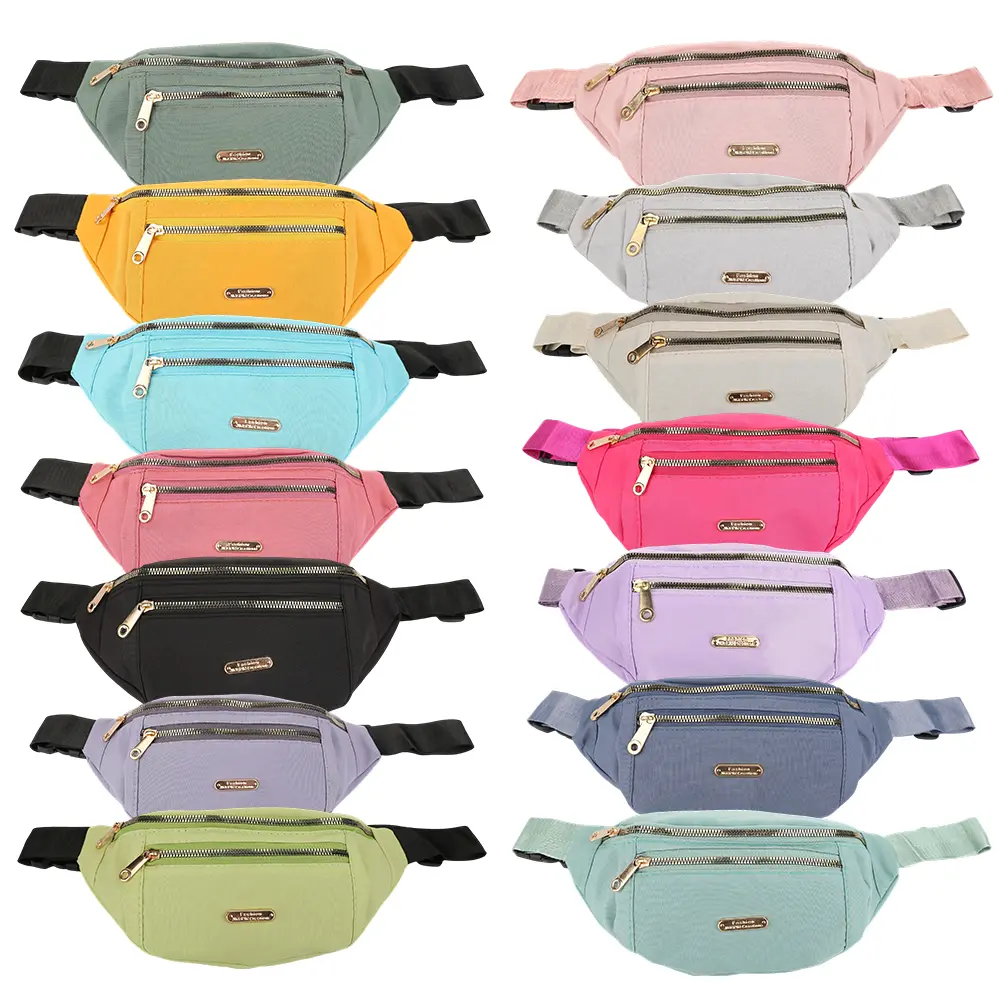 Multifunctional Waterproof Waist Packs 3 Pack, Unisex Oxford Fanny Pouches, Multi-style Wear Sling & Chest Bags, Trendy Korean Style Belt Bags, Practical Organizer for Phone & Wallet, Ideal for Workout, Walking, Travel and Daily Matching