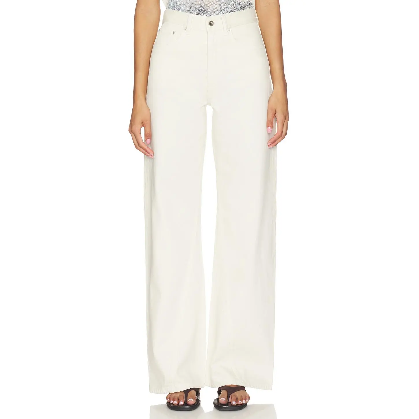 ANINE BING Brie Jeans in Cream ANINE BING Brie Jeans in Cream