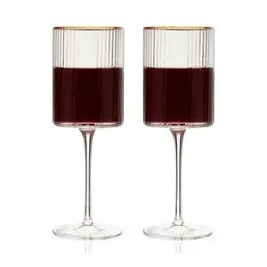 Viski Meridian Crystal Wine Glasses
